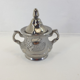 Сахарница, керамика 0.4 л, винтаж. Картинка 1